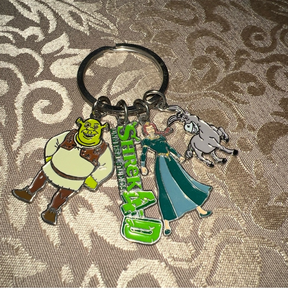 Shrek 4-D Universal Studios Keyring Florida Cartoon Characters